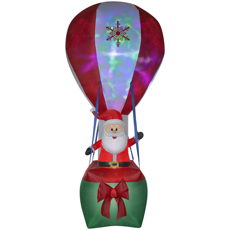 Gemmy Industries Projection Airblown Northern Sky Lightshow Santa Hot